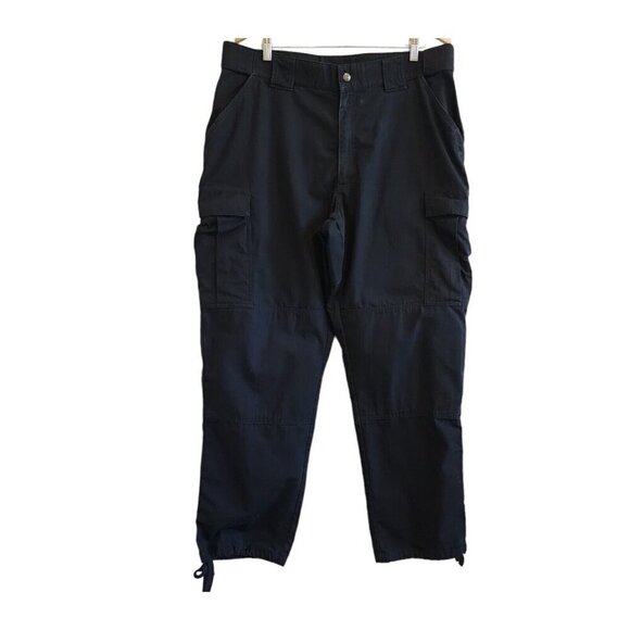 5.11 Tactical TDU Ripstop Black Pants Durable Reinforced Seat Kneepad Pants XL - Picture 1 of 12